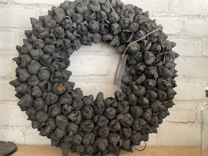 Kranz Coco Fruit Wreath Black 40cm