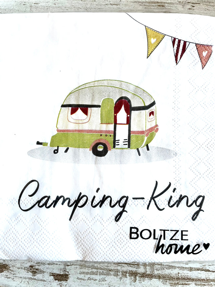 Servietten Camping King